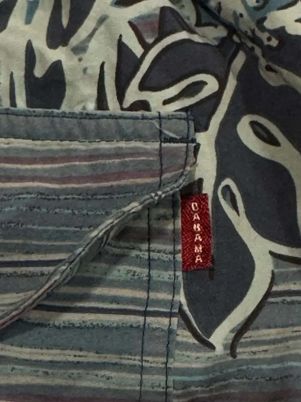 Vintage Tommy Bahama Mens Board Shorts Floral Swim Blue